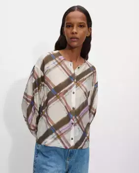 Женская рубашка с длинным рукавом и клетчатым принтом Parfois, мультиколор