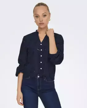 Женская рубашка с длинным рукавом jdy, темно-синий
