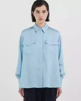 Женская рубашка с длинным рукавом Replay, синий