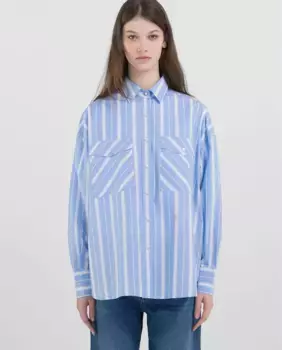 Женская рубашка с длинным рукавом Replay, синий