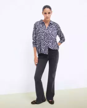 Женская рубашка с длинным рукавом с принтом Tintoretto, синий