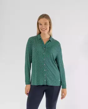 Женская рубашка с длинным рукавом с принтом October, мультиколор