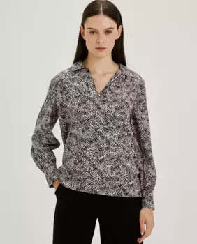 Женская рубашка с длинным рукавом с принтом jdy, темно-серый