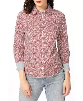 Женская рубашка с длинным рукавом sweet ditsy fields на пуговицах Court &amp; Rowe, мульти