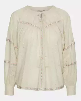 Женская рубашка с длинным рукавом Yas, цвет Crema