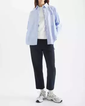 Женская рубашка с длинными рукавами и нагрудным карманом Loreak Mendian, синий