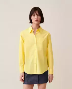 Женская рубашка с длинными рукавами и нагрудным карманом Claudie Pierlot, желтый