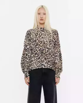 Женская рубашка с длинными рукавами и принтом Bimba y Lola, бежевый