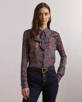 Женская рубашка с длинными рукавами и принтом Lauren Ralph Lauren, мультиколор