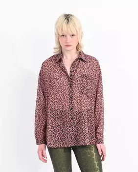 Женская рубашка с длинными рукавами и принтом Lili Sidonio, мультиколор