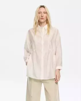 Женская рубашка с длинными рукавами и регулируемыми завязками Bimba y Lola, белый