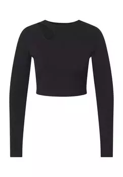 Женская рубашка с длинными рукавами и вырезом Wolford, черный