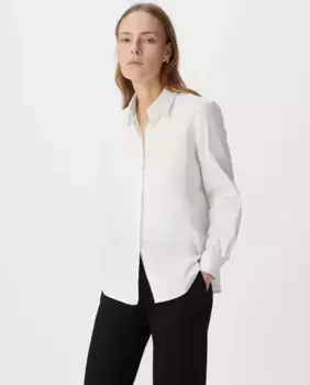 Женская рубашка с длинными рукавами IKKS, белый