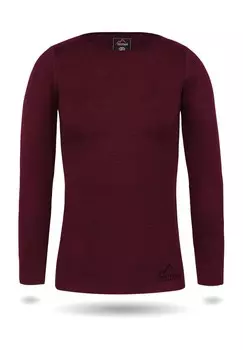 Женская рубашка с длинными рукавами из мериноса Mandurah Normani, красный