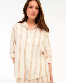 Женская рубашка с длинными рукавами Vila, бежевый