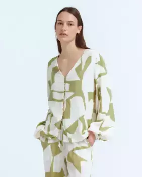 Женская рубашка с длинными рукавами Vila, цвет Musgo