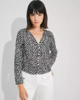 Женская рубашка с геометрическим принтом Nalle, мультиколор