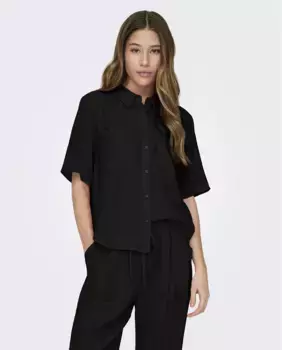 Женская рубашка с коротким рукавом jdy, черный