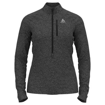 Женская рубашка с короткими рукавами и молнией до половины Odlo, серый