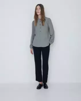 Женская рубашка с принтом и воротником-стойкой Yerse, цвет Crudo