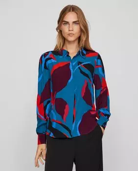 Женская рубашка с принтом Vila, индиго