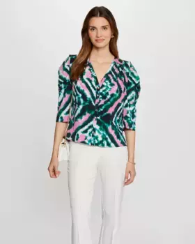 Женская рубашка с рукавом 3/4 с принтом Morgan, мультиколор