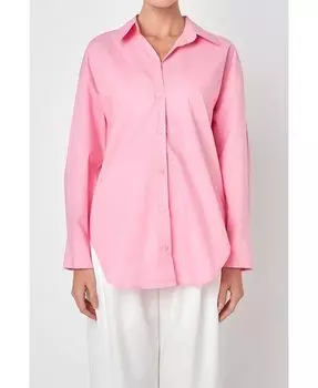 Женская РУБАШКА С ВОРОТНИКОМ Grey Lab, розовый