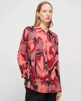 Женская рубашка с воротником-носилками Escorpion, черный