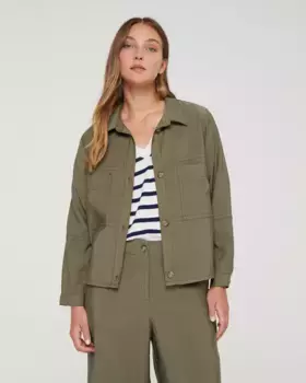 Женская рубашка с воротником с лацканами Andam, цвет Kaki