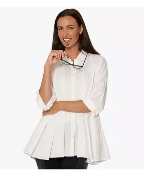 Женская рубашка Showstopper из хлопкового поплина Stella Carakasi, белый