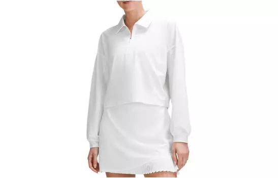 Женская рубашка со складками на спине Lululemon, белый/белый