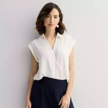 Женская рубашка-стихаря «долман» Nine West, цвет ivory tusk