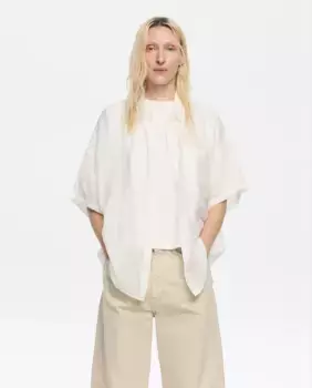 Женская рубашка свободного покроя с короткими рукавами Bimba y Lola, белый