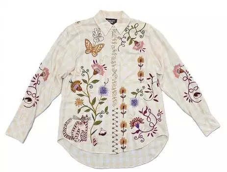 Женская рубашка Toni Relaxed Plaid Pocket Johnny Was