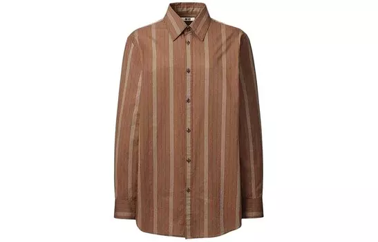 Женская рубашка U Collection, светло-коричневая Uniqlo