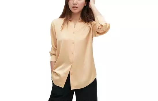 Женская рубашка UNIQLO, цвет Beige