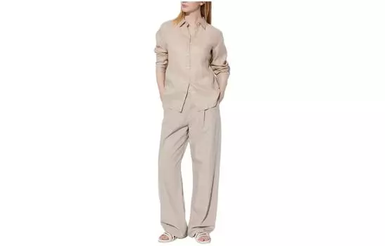 Женская рубашка UNIQLO, цвет Beige