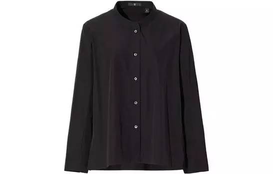 Женская рубашка UNIQLO, черный