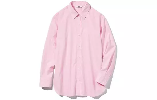 Женская рубашка UNIQLO, цвет Pink