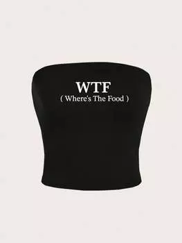 Женская рубашка узкого кроя без бретелек SHEIN Essnce повседневная и простая, идеально подходит для лета, черный цвет