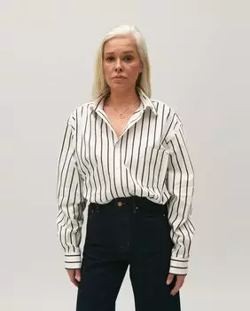 Женская рубашка в полоску оверсайз Claudie Pierlot, мультиколор