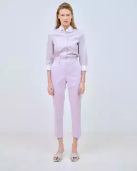 Женская рубашка в полоску с длинными рукавами Lasserre, сиреневый