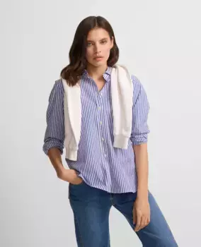 Женская рубашка в полоску с длинными рукавами Silbon, мультиколор