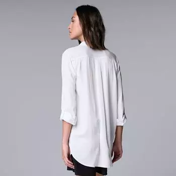 Женская рубашка в стиле милитари Simply Vera Vera Wang Simply Vera Vera Wang