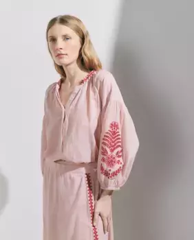 Женская рубашка высечного кроя с длинным рукавом Stella Rittwagen, цвет Rosa