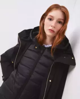 Женская съемная парка с внутренней подкладкой Tintoretto, темно-синий