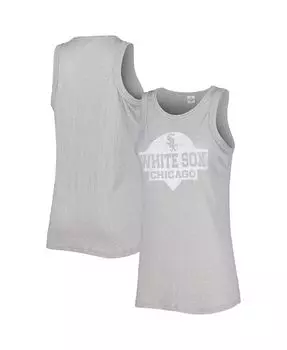 Женская серая майка Chicago White Sox Tri-Blend Soft As A Grape, серый
