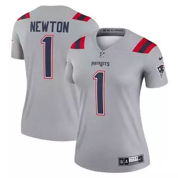 Женская серая майка Nike Cam Newton New England Patriots Inverted Legend Nike