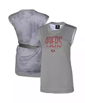 Женская серая майка San Francisco 49ers No Sweat Outerstuff, серый