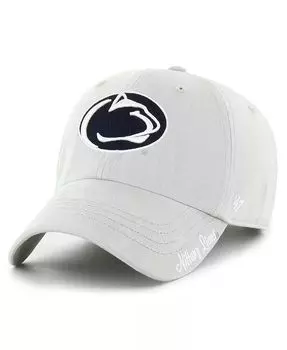 Женская серая регулируемая шапка Penn State Nittany Lions Miata Clean Up '47 Brand, серый